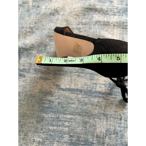 Public Desire Black Faux Suede Lace Up Stiletto High Heels Size 9 - Picture 8 of 8